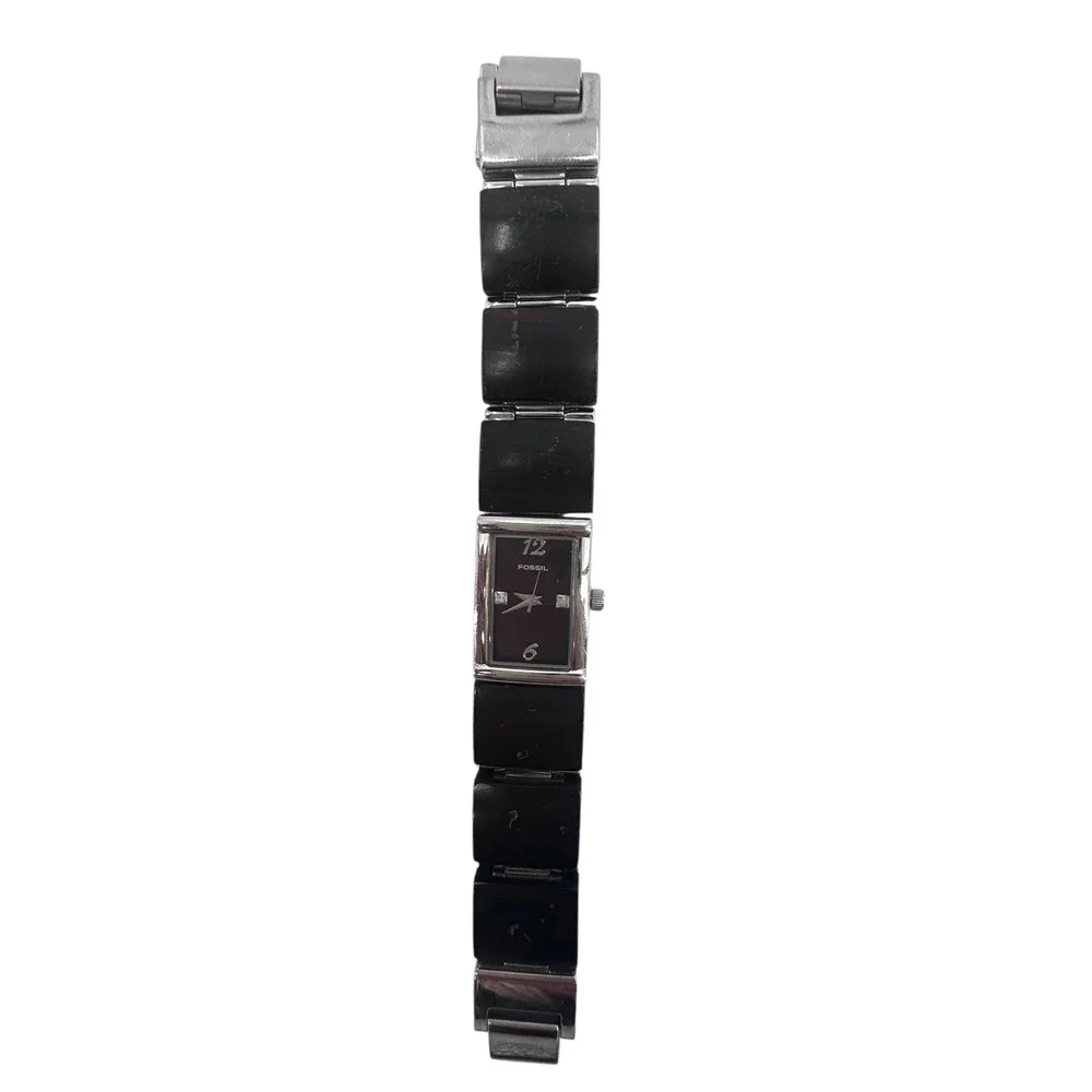 Vintage Fossil F2 Womens Bracelet Watch Brown Wood Effect New Battery *SEE